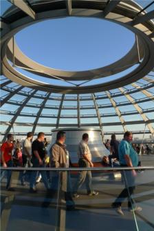 In der Reichstagskuppel